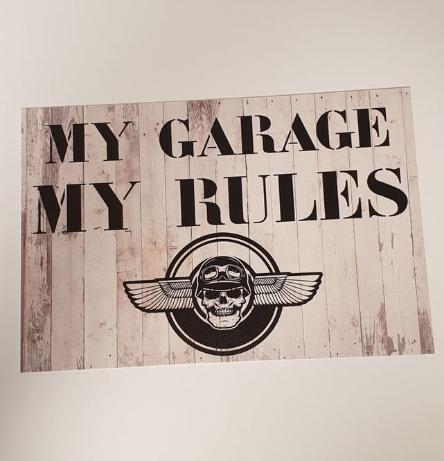 Hovedbilde My garage-plastskilt