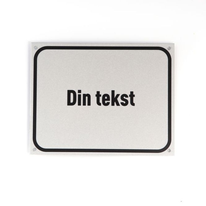 Hovedbilde Husnummer 14x18 cm - Reflekterende plate