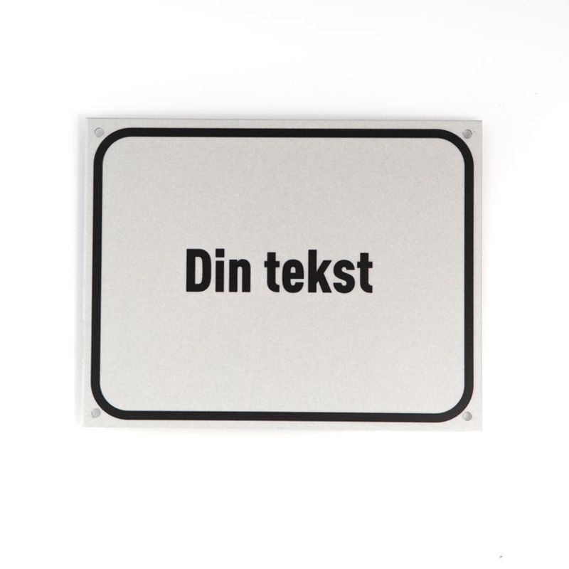 Husnummer 14x18 cm - Reflekterende plate