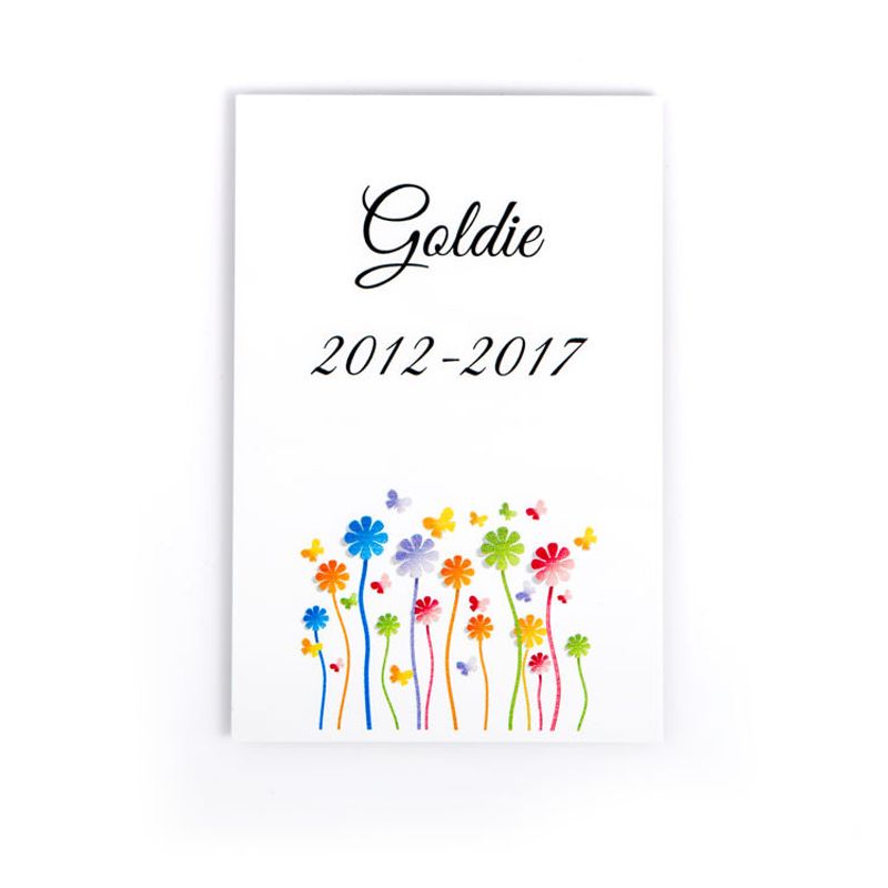 Gravskilt til dyr  9x13,5 cm