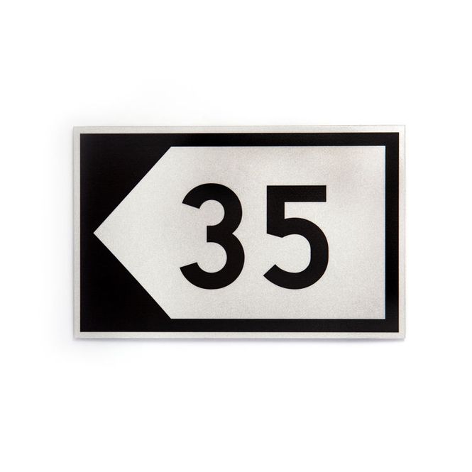 Hovedbilde Husnummer på tilvisningsskilt - dobbeltsidig  ...