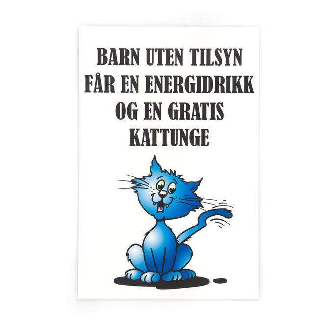 Hovedbilde Barn uten tilsyn får en energidrikk og en gratis ...