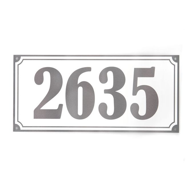 Hovedbilde Husnummer grå  14x30 cm.