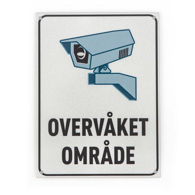 Hovedbilde Overvåkingskilt med refleks