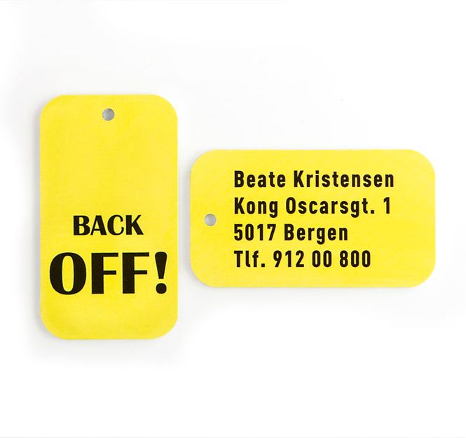 Hovedbilde Merkelapp til bagasje. 2 stk like skilt           ...