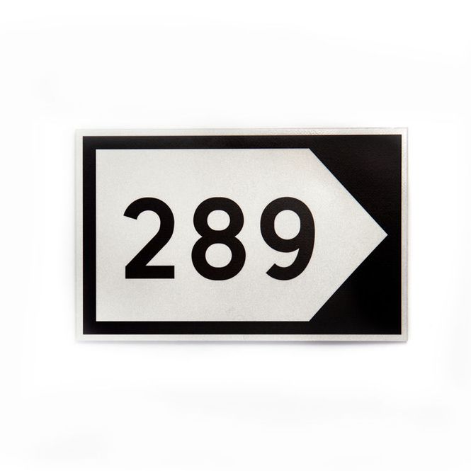 Hovedbilde Husnummer på tilvisningsskilt - dobbeltsidig  ...