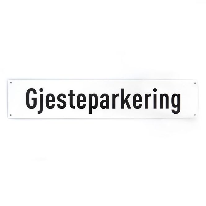 Hovedbilde Gjesteparkering -for vegg 10x50 cm