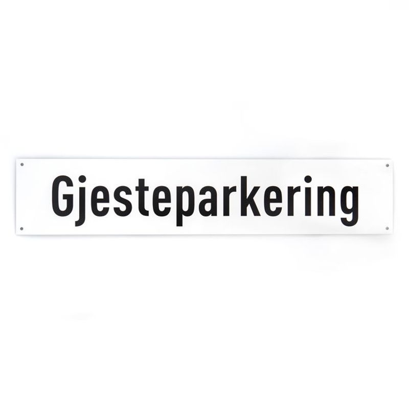 Gjesteparkering -for vegg 10x50 cm