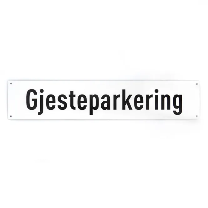 Hovedbilde Gjesteparkering -for vegg 10x50 cm