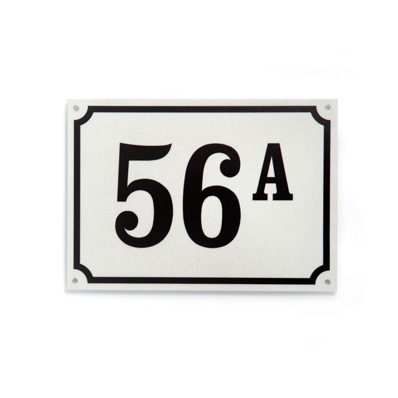 Husnummer med refleks  13,5x19 cm
