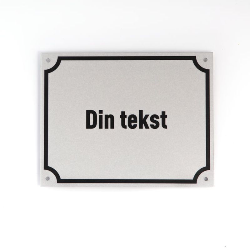 Husnummer 14x18 cm - Reflekterende plate